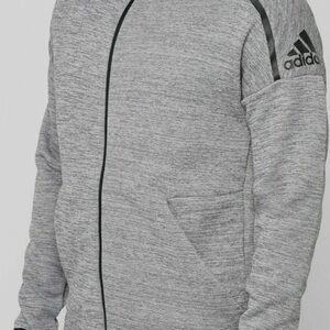 Adidas Men's Heathered Gray Performance Jacket